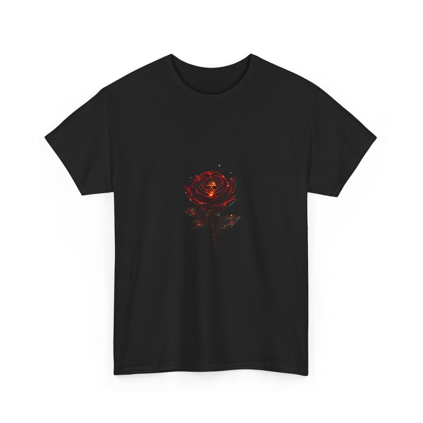 Rose Skull Tee — Dark Floral Graphic T-Shirt