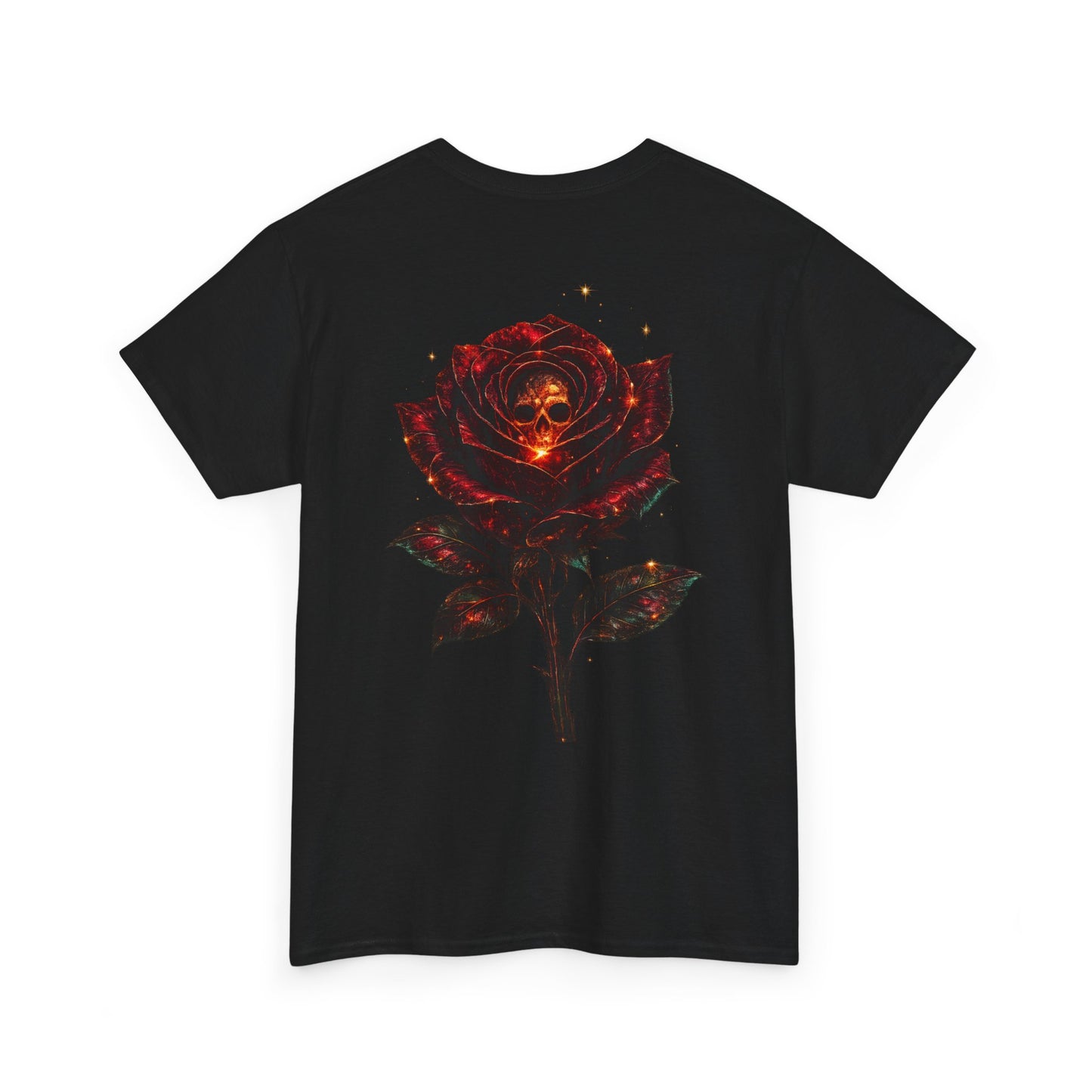 Rose Skull Tee — Dark Floral Graphic T-Shirt