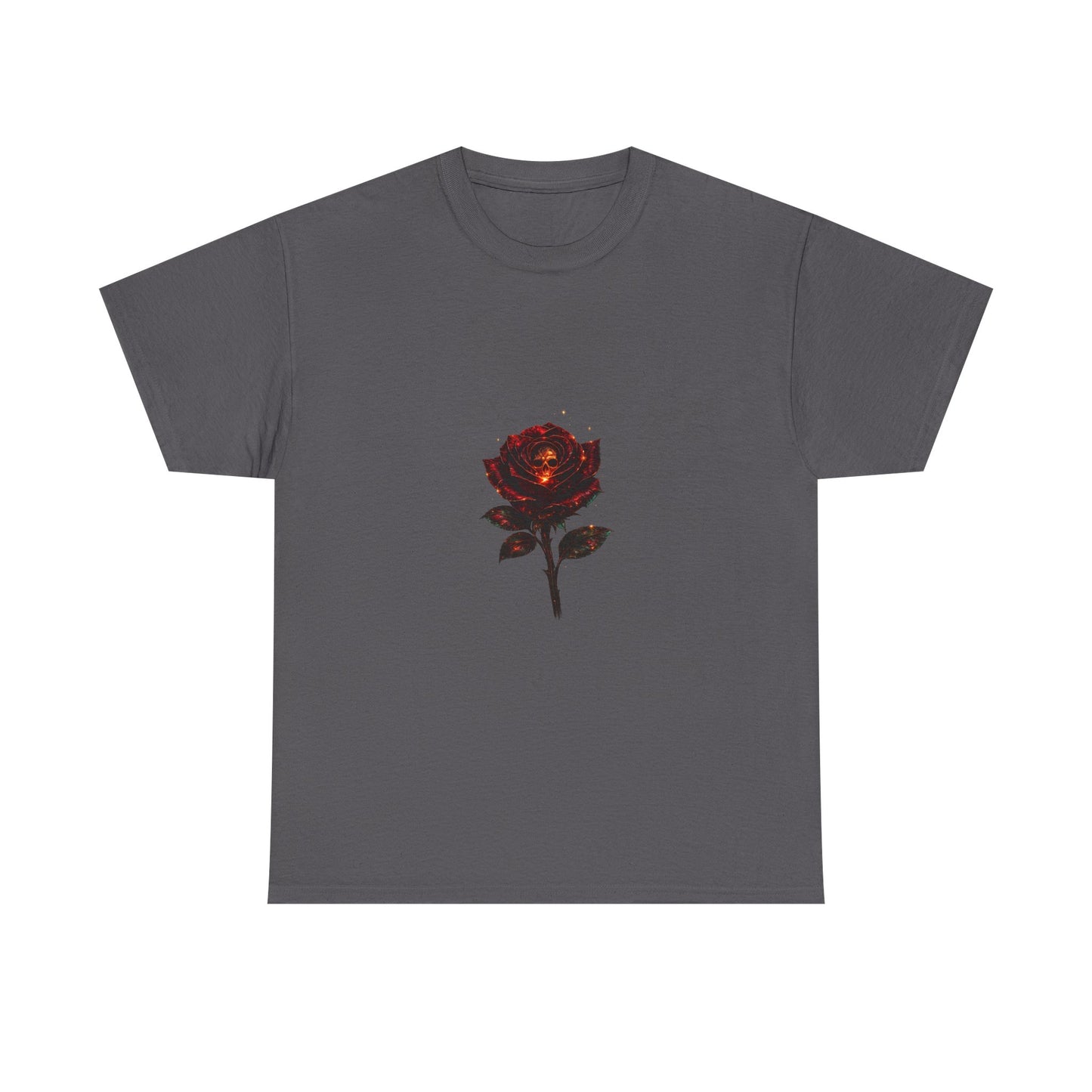 Rose Skull Tee — Dark Floral Graphic T-Shirt