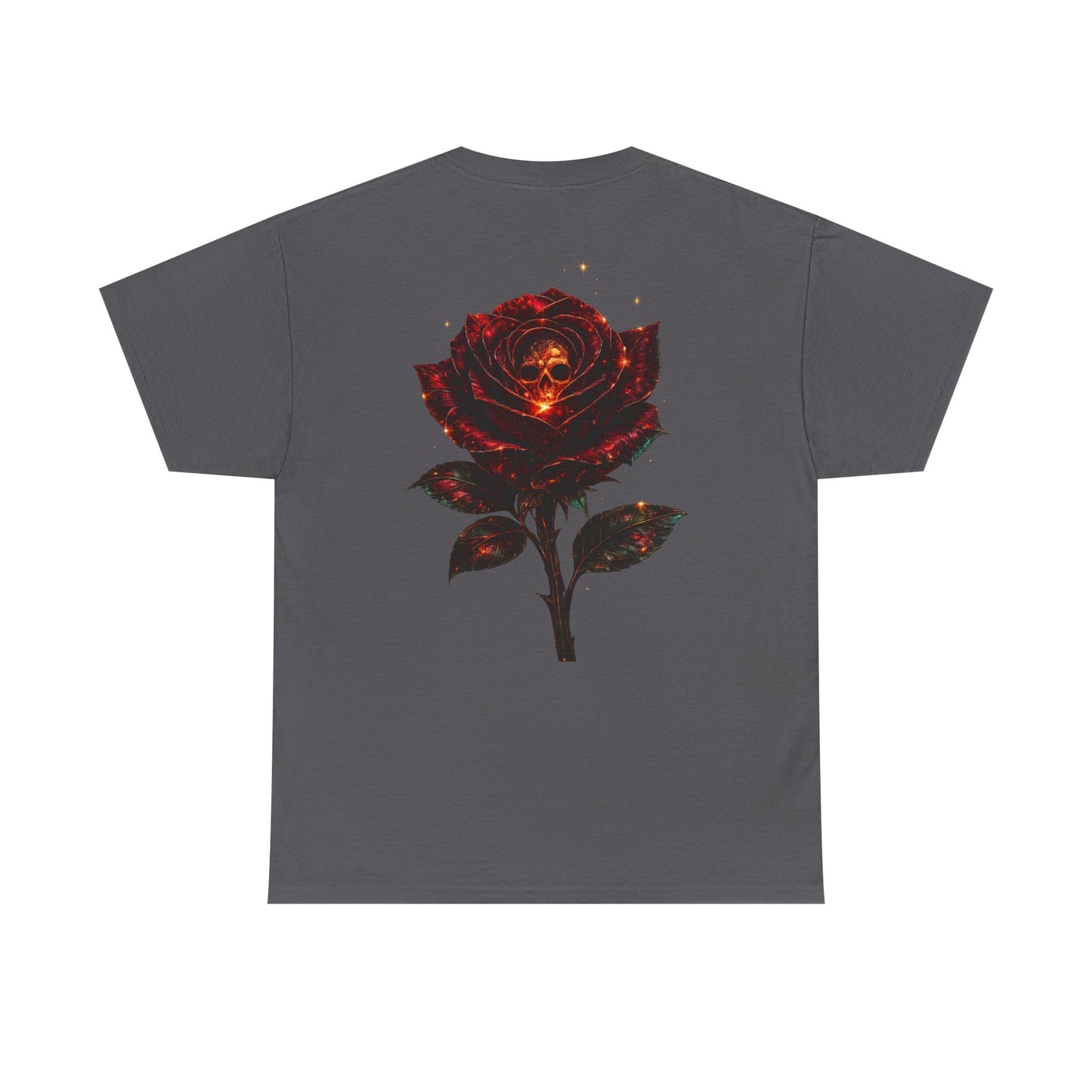 Rose Skull Tee — Dark Floral Graphic T-Shirt