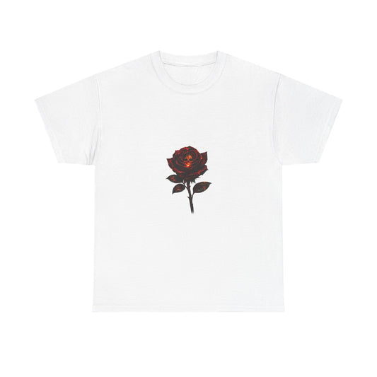 Rose Skull Tee — Dark Floral Graphic T-Shirt