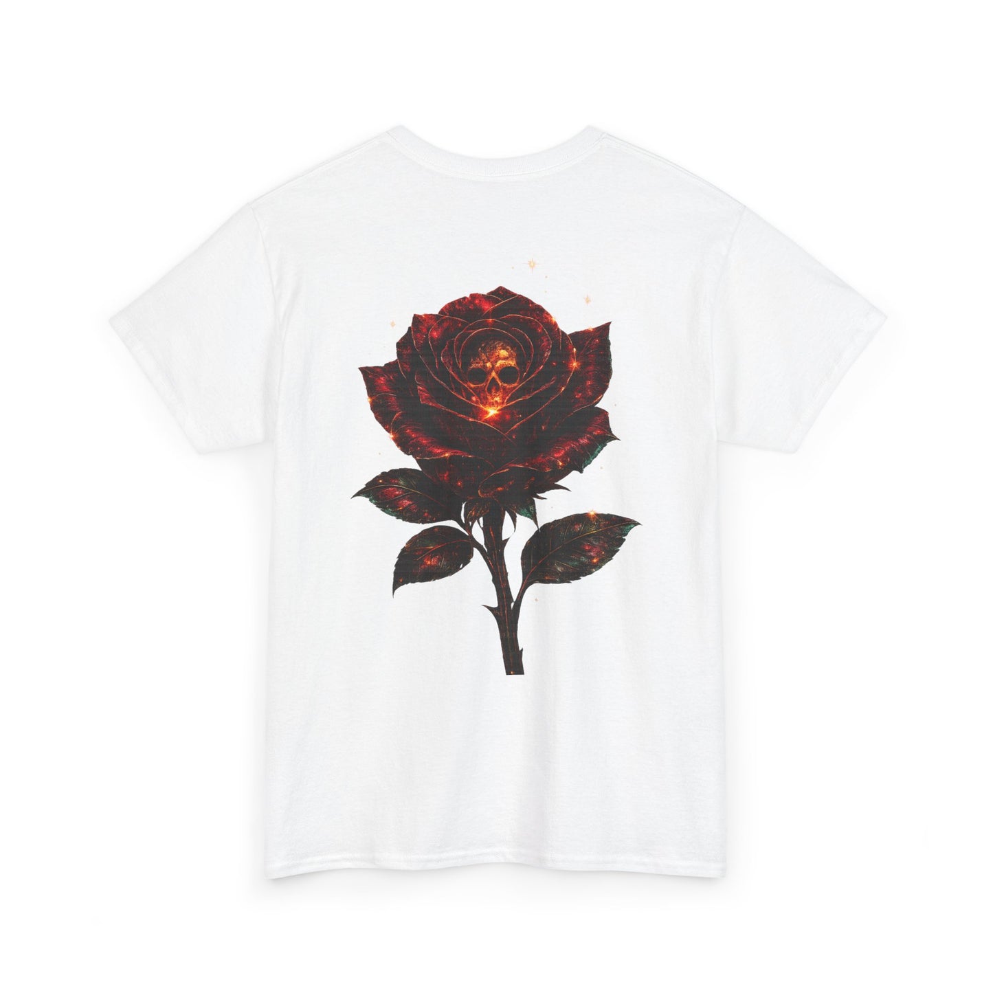 Rose Skull Tee — Dark Floral Graphic T-Shirt