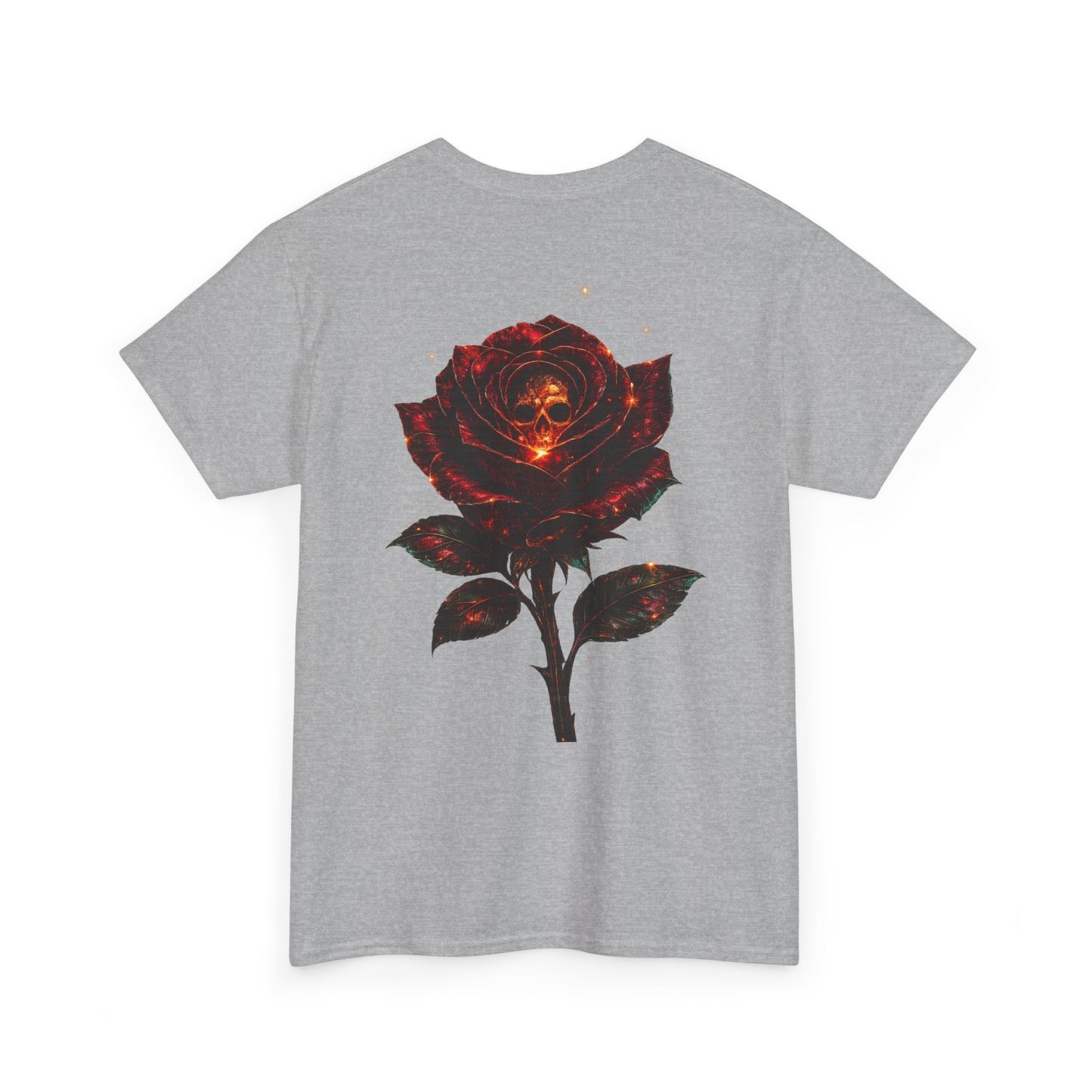 Rose Skull Tee — Dark Floral Graphic T-Shirt