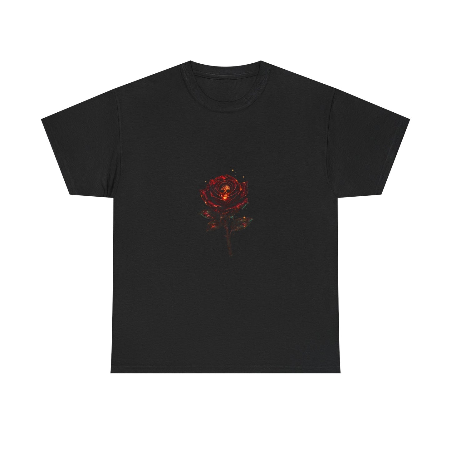 Rose Skull Tee — Dark Floral Graphic T-Shirt