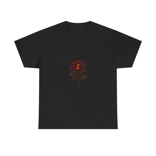 Rose Skull Tee — Dark Floral Graphic T-Shirt
