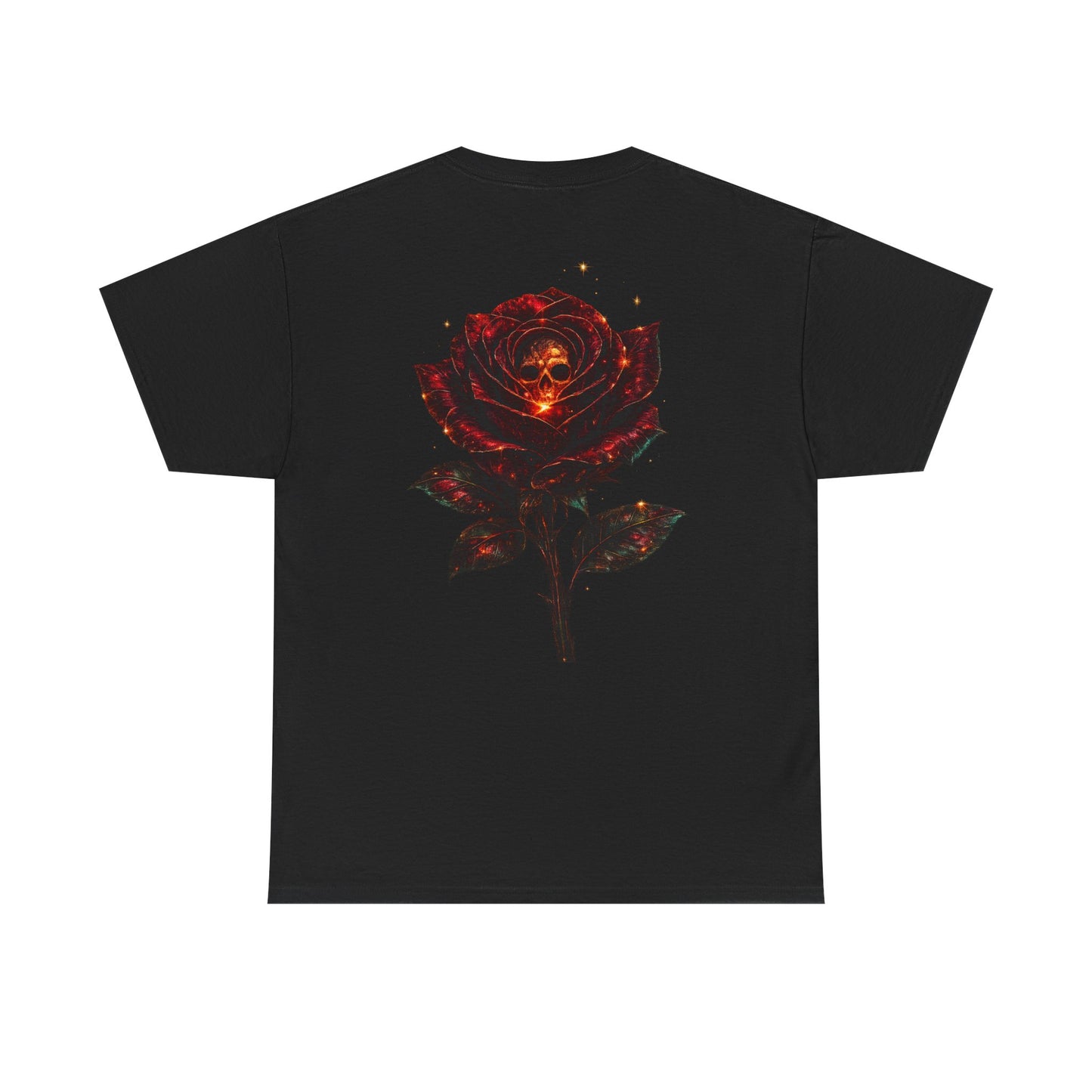 Rose Skull Tee — Dark Floral Graphic T-Shirt